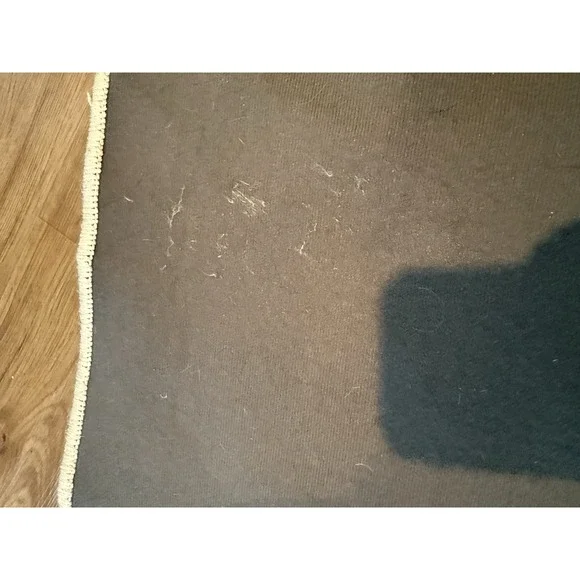 Ruggable Rug Plush Geometric Triangle - Cream/white & Grey- 3x5 - No Base - Picture 4 of 8